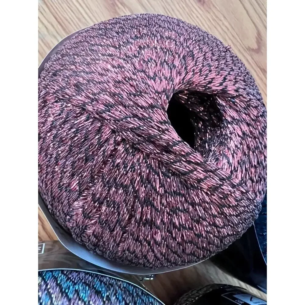 Discontinued Willow Yarns Firefly Metallic Ladder Yarn Lot (4 Skeins)